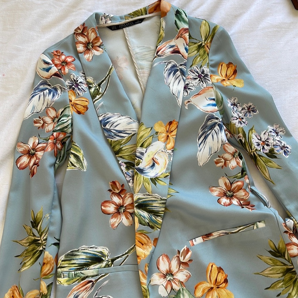 Zara Floral Blazer